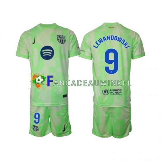 FC Barcelona Wedstrijdshirt met Korting Robert Lewandowski 9 3rd Kind 2024-25 Korte Mouw