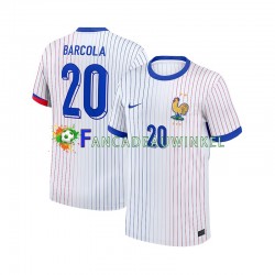 Frankrijk Wedstrijdshirt met Korting Bradley Barcola 20 Uit Heren 2024 Korte Mouw