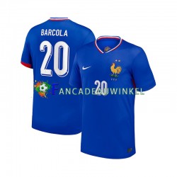 Frankrijk Wedstrijdshirt met Korting Bradley Barcola 20 Thuis Heren 2024 Korte Mouw