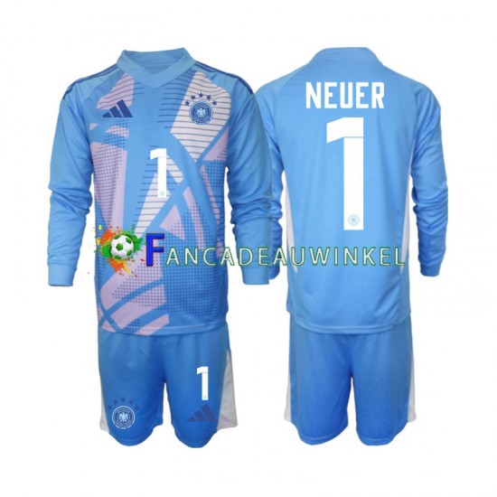 Duitsland Wedstrijdshirt met Korting Manuel Neuer 1 Keepersshirt Vierde Kind 2024-25 Lange Mouw