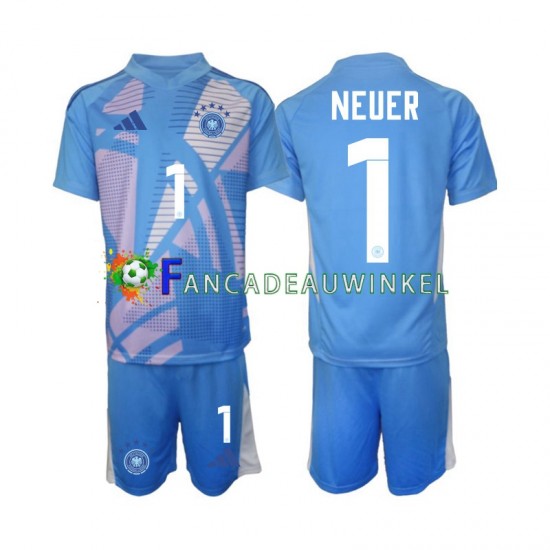 Duitsland Wedstrijdshirt met Korting Manuel Neuer 1 Keepersshirt Vierde Kind 2024-25 Korte Mouw