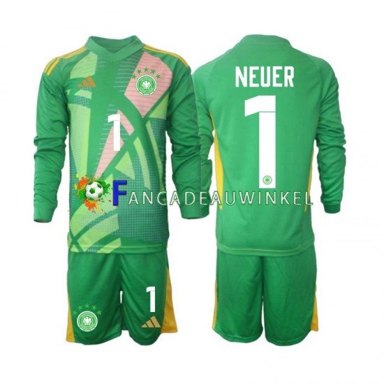 Duitsland Wedstrijdshirt met Korting Manuel Neuer 1 Keepersshirt 3rd Kind 2024-25 Lange Mouw