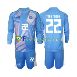 Duitsland Wedstrijdshirt met Korting Ter Stegen 22 Keepersshirt Vierde Kind 2024-25 Lange Mouw