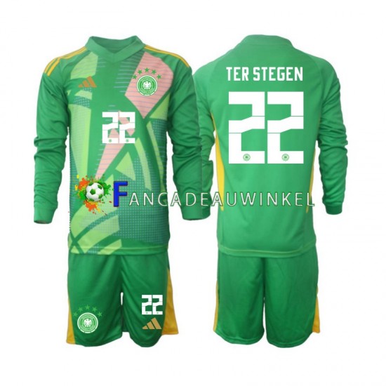 Duitsland Wedstrijdshirt met Korting Ter Stegen 22 Keepersshirt 3rd Kind 2024-25 Lange Mouw