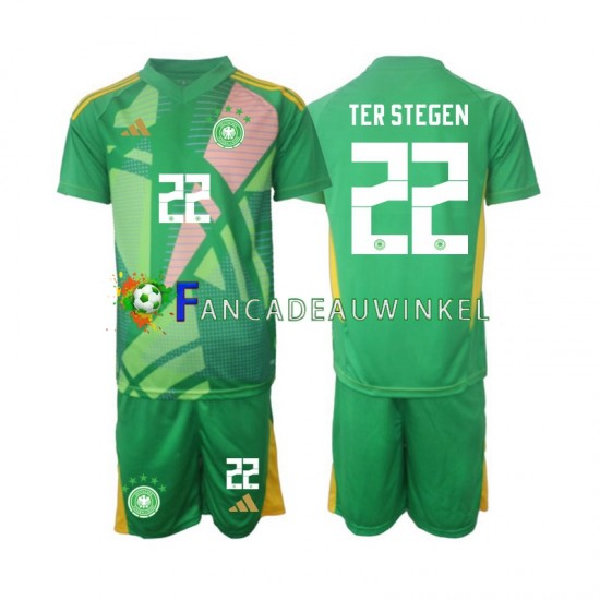 Duitsland Wedstrijdshirt met Korting Ter Stegen 22 Keepersshirt 3rd Kind 2024-25 Korte Mouw