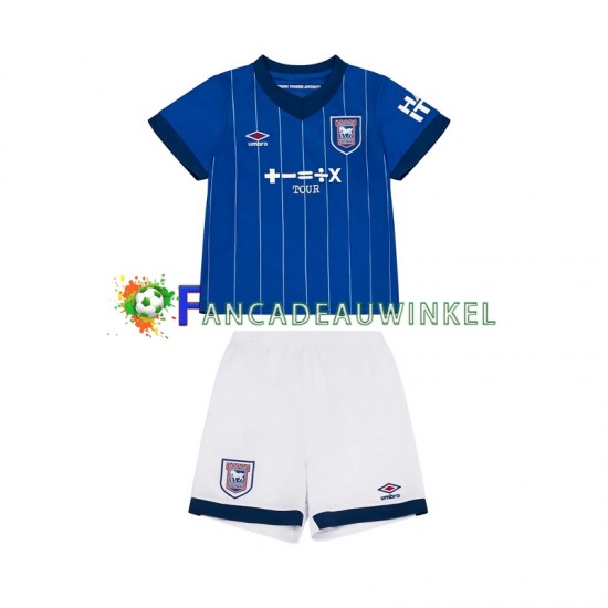 Wedstrijdshirt met Korting Ipswich Town Thuis Kind 2024-25 Korte Mouw