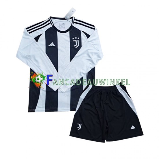 Juventus Wedstrijdshirt met Korting Thuis Kind 2024-25 Lange Mouw