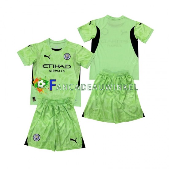 Manchester City Wedstrijdshirt met Korting 2 Keepersshirt Vierde Kind 2024-25 Korte Mouw