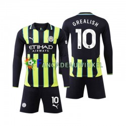 Manchester City Wedstrijdshirt met Korting Jack Grealish 10 Uit Kind 2024-25 Lange Mouw