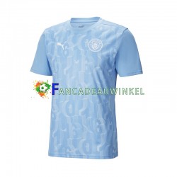 Manchester City Wedstrijdshirt met Korting Pre-Match Thuis Heren 2024-25 Korte Mouw