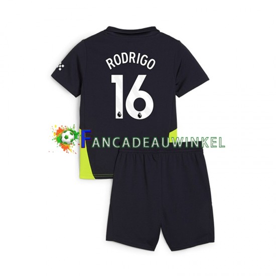 Manchester City Wedstrijdshirt met Korting RODRIGO 16 Uit Kind 2024-25 Korte Mouw