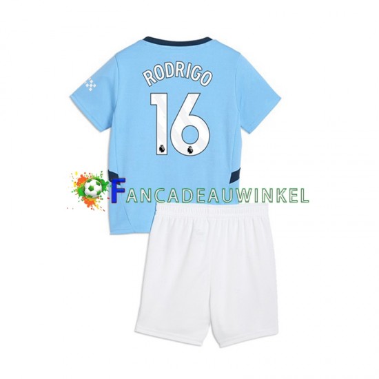 Manchester City Wedstrijdshirt met Korting RODRIGO 16 Thuis Kind 2024-25 Korte Mouw