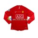 Manchester United Wedstrijdshirt met Korting Cristiano Ronaldo 7 Champion League 2007 Retro Thuis Heren Lange Mouw