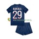 Paris Saint-Germain Wedstrijdshirt met Korting Bradley Barcola 29 Thuis Kind 2024-25 Korte Mouw