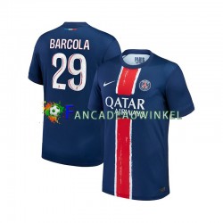 Paris Saint-Germain Wedstrijdshirt met Korting Bradley Barcola 29 Thuis Heren 2024-25 Korte Mouw