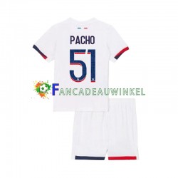 Paris Saint-Germain Wedstrijdshirt met Korting Willian Pacho 51 Uit Kind 2024-25 Korte Mouw