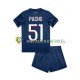 Paris Saint-Germain Wedstrijdshirt met Korting Willian Pacho 51 Thuis Kind 2024-25 Korte Mouw