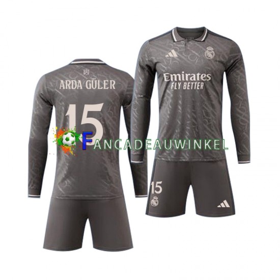 Real Madrid Wedstrijdshirt met Korting Arda Guler 15 3rd Kind 2024-25 Lange Mouw