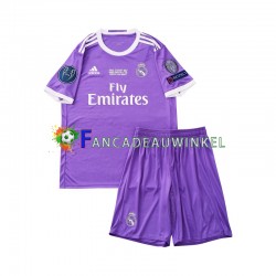 Real Madrid Wedstrijdshirt met Korting 2016 Retro Uit Kind Korte Mouw Real Madrid Wedstrijdshirt met Korting 2016 Retro Uit Kind Korte Mouw