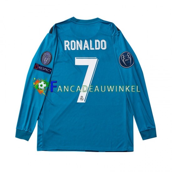 Real Madrid Wedstrijdshirt met Korting Cristiano Ronaldo 7 2017 Retro 3rd Heren Lange Mouw