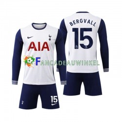 Wedstrijdshirt met Korting Tottenham Spurs Bergvall 15 Thuis Kind 2024-25 Lange Mouw