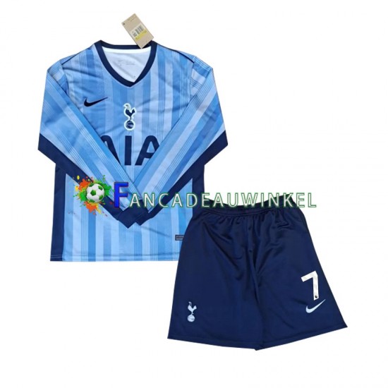 Wedstrijdshirt met Korting Tottenham Spurs Son 7 Uit Kind 2024-25 Lange Mouw