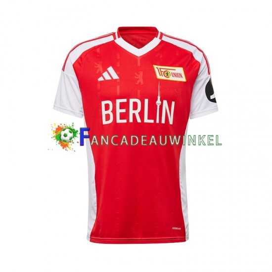 Union Berlin Wedstrijdshirt met Korting Thuis Heren 2024-25 Korte Mouw