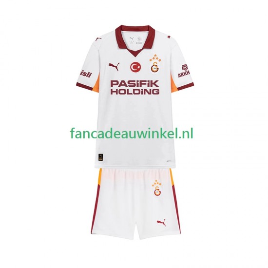 Galatasaray Wedstrijdshirt met Korting Uit Kind 2025-26 Korte Mouw