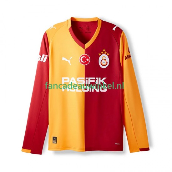Galatasaray Wedstrijdshirt met Korting Thuis Heren 2025-26 Lange Mouw