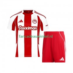 Olympiacos Wedstrijdshirt met Korting Thuis Kind 2025-26 Korte Mouw