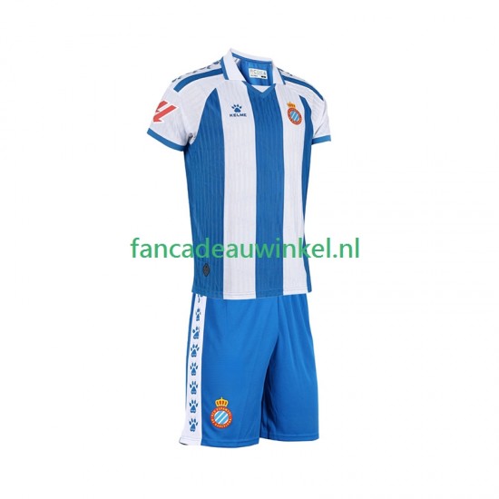 RCD Espanyol Wedstrijdshirt met Korting Thuis Kind 2025-26 Korte Mouw