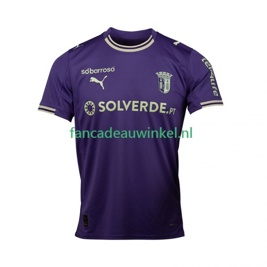 Wedstrijdshirt met Korting SC Braga Uit Heren 2025-26 Korte Mouw