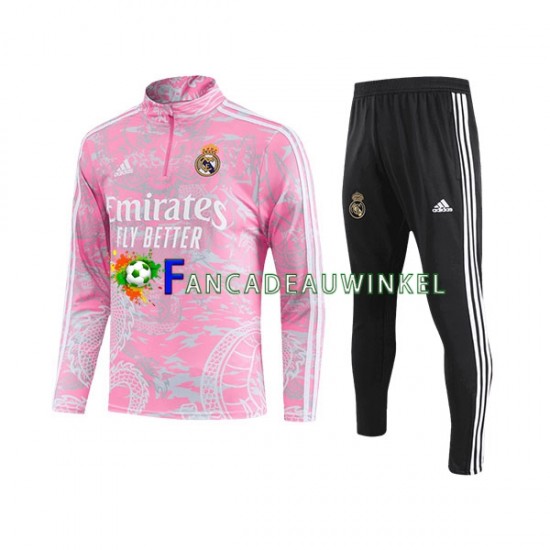 Real Madrid Dragon Roze Sweatshirts Pak 2023-24