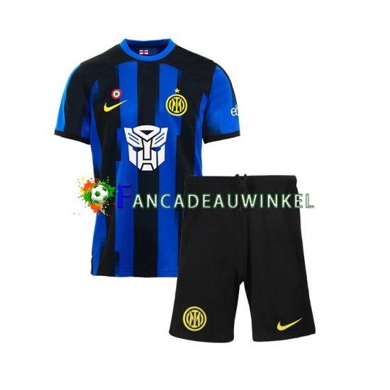 AC Milan Wedstrijdshirt met Korting Transformers Thuis Kind 2023-24 Korte Mouw