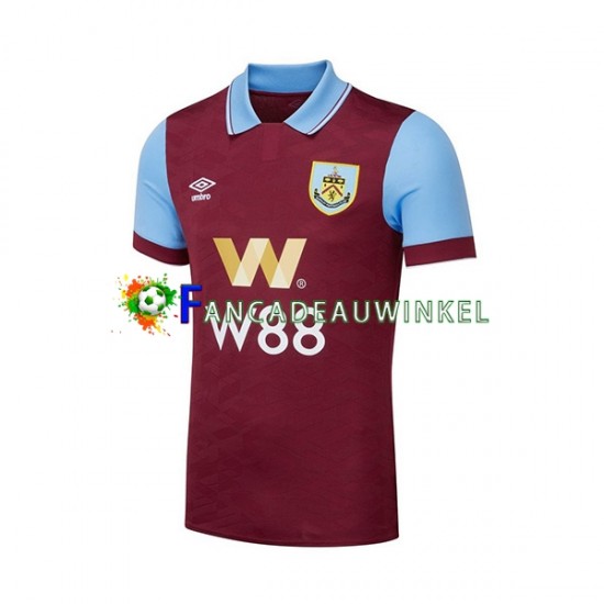 Wedstrijdshirt met Korting Burnley Thuis Heren 2023-24 Korte Mouw