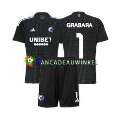 FC Kopenhagen Wedstrijdshirt met Korting GRABARA 1 Keepersshirt Uit Kind 2023-24 Korte Mouw