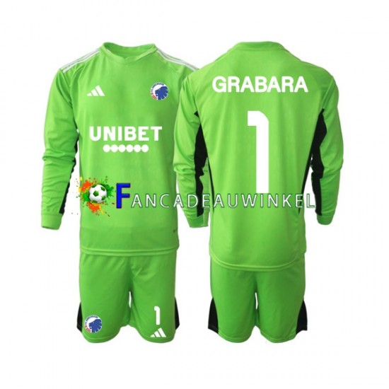 FC Kopenhagen Wedstrijdshirt met Korting GRABARA 1 Keepersshirt Vierde Kind 2023-24 Lange Mouw