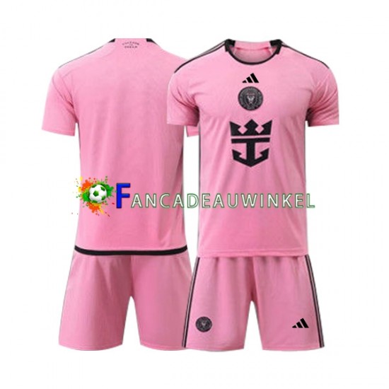 Inter Miami Wedstrijdshirt met Korting Thuis Kind 2024 Korte Mouw