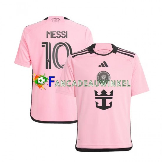 Inter Miami Wedstrijdshirt met Korting Lionel Messi 10 Thuis Heren 2024 Korte Mouw