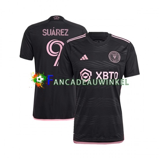 Inter Miami Wedstrijdshirt met Korting Luis Suarez 9 Uit Heren 2023-24 Korte Mouw