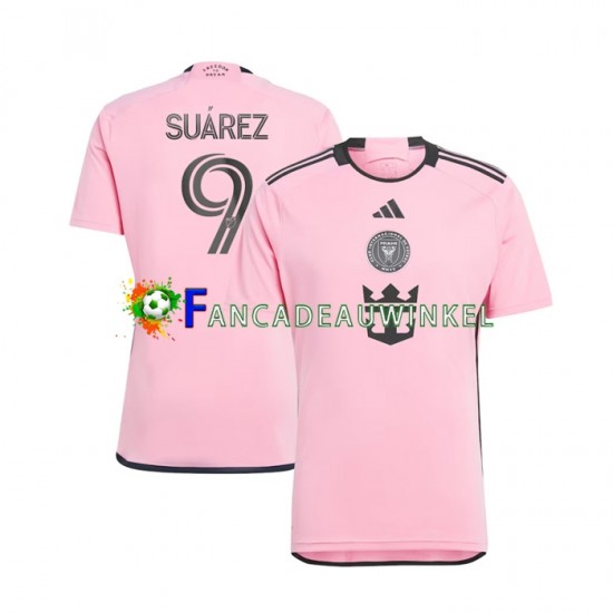 Inter Miami Wedstrijdshirt met Korting Luis Suarez 9 Thuis Heren 2024 Korte Mouw