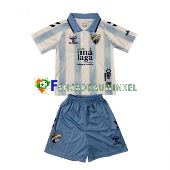 Málaga CF Wedstrijdshirt met Korting Thuis Kind 2023-24 Korte Mouw