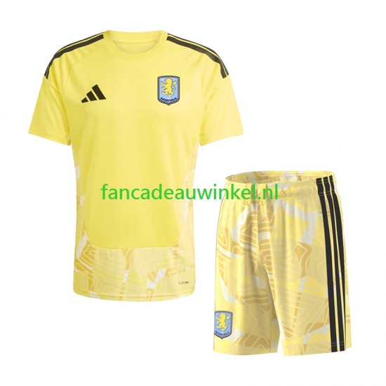 Aston Villa Wedstrijdshirt met Korting Keepersshirt Thuis Kind 2026-27 Korte Mouw