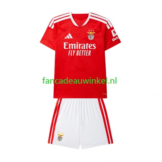 Benfica Wedstrijdshirt met Korting Thuis Kind 2026-27 Korte Mouw