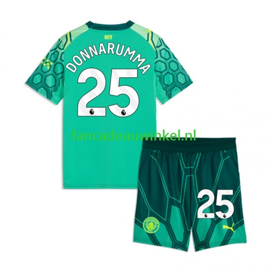 Manchester City Wedstrijdshirt met Korting Gianluigi Donnarumma Keepersshirt Thuis Kind 2026-27 Korte Mouw