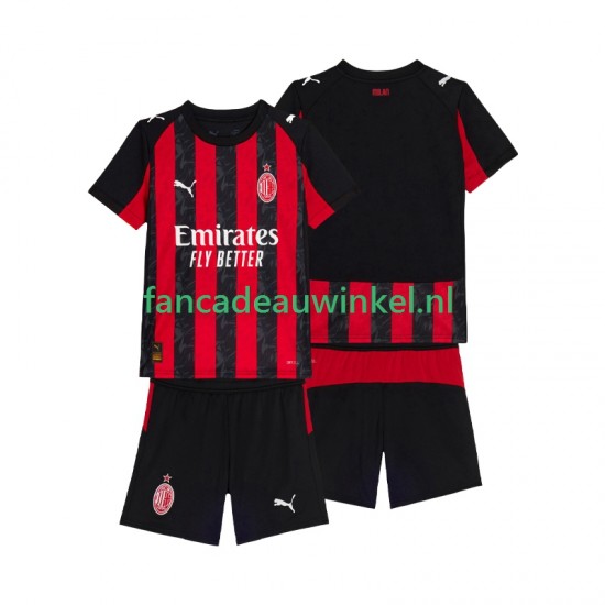 AC Milan Wedstrijdshirt met Korting Thuis Kind 2025-26 Korte Mouw