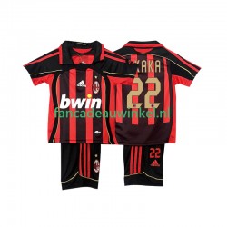 AC Milan Wedstrijdshirt met Korting KAKA 22 Retro Thuis Kind 2006-2007 Korte Mouw