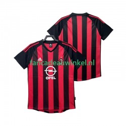 AC Milan Wedstrijdshirt met Korting 2003 Retro Thuis Heren 2002 Korte Mouw