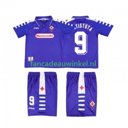 Fiorentina Wedstrijdshirt met Korting BATISTUTA 9 Retro Thuis Kind 1998 1999 Korte Mouw