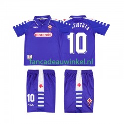 Fiorentina Wedstrijdshirt met Korting RUICOSTA 10 Retro Thuis Kind 1998 1999 Korte Mouw